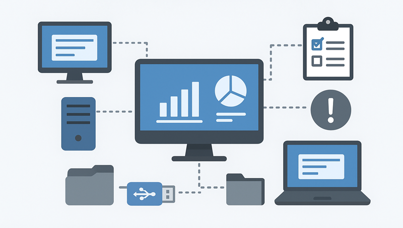 資産管理システムのイメージ図
